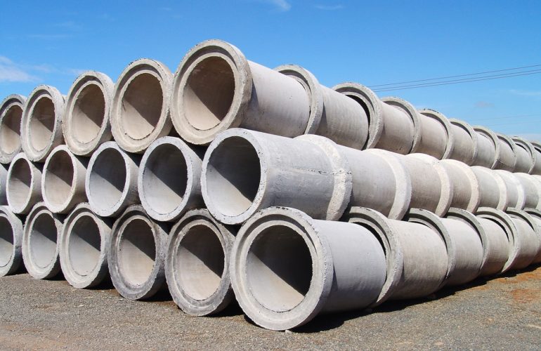 concrete pipes