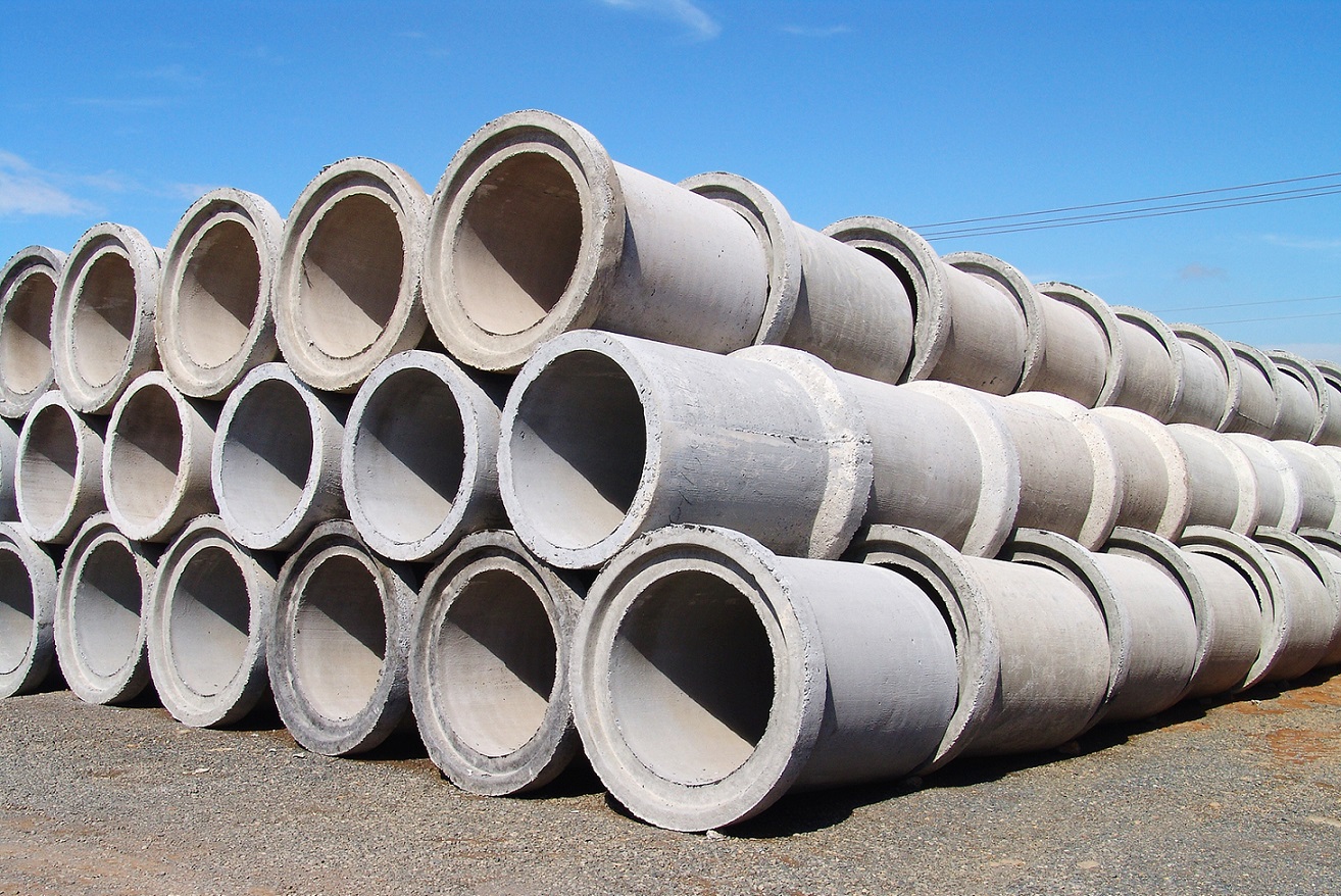 concrete pipes